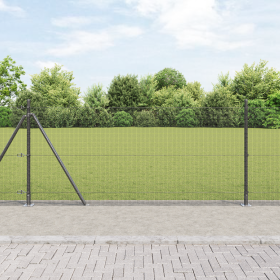 Juego de postes de cerca 2 unidades Gris Metal, Concreto 25 x 1 m de , Paneles de vallas - Ref: Foro24-3352553, Precio: 144,8...