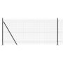 Juego de postes de cerca Juego de 2 Gris Metal 25 x 1 m by , fence panels - Ref: Foro24-3352555, Price: 147,06 €, Discount: %
