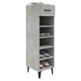 Mueble zapatero madera contrachapada gris hormigón 30x35x105 cm de vidaXL, Zapateros y organizadores de calzado - Ref: Foro24...