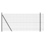 Cerca de Alambre Soldado con 13 Postes con Flange Gris 1.4x25 m de Acero de , Paneles de vallas - Ref: Foro24-3352564, Precio...