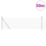 Cerca de Alambre Soldado con 13 Postes Flangiados gris 0.5x50 m acero de , Paneles de vallas - Ref: Foro24-3352576, Precio: 2...