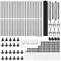 Cerca de Alambre Soldado con 13 Postes con Flange Gris 1.2x50 m de Acero de , Paneles de vallas - Ref: Foro24-3352592, Precio...