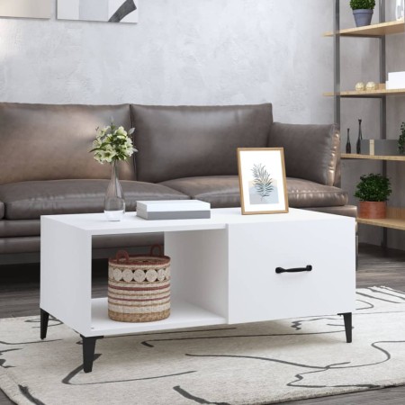 Couchtisch aus weißem Sperrholz, 90 x 50 x 40 cm von vidaXL, Couchtisch - Ref: Foro24-812663, Preis: 51,72 €, Rabatt: %