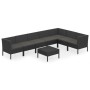 8-teiliges Gartenmöbel-Set und schwarze synthetische Rattankissen von vidaXL, Gartensets - Ref: Foro24-3094429, Preis: 693,66...