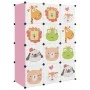 Children's cube shelf with 12 pink compartments PP by vidaXL, Shoe racks and shoe organizers - Ref: Foro24-340581, Price: 97,...