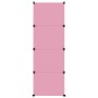 Kinder-Würfelregal mit 12 Fächern rosa PP von vidaXL, Schuhregale und Schuhorganisatoren - Ref: Foro24-340581, Preis: 99,46 €...