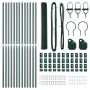 Set de Cercado Juego de 2 Verde Oscuro Metal 25 x 1 m von , Zaunpfosten - Ref: Foro24-3352673, Preis: 105,05 €, Rabatt: %