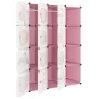 Children's cube shelf with 12 pink compartments PP by vidaXL, Shoe racks and shoe organizers - Ref: Foro24-340581, Price: 97,...