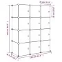 Children's cube shelf with 12 pink compartments PP by vidaXL, Shoe racks and shoe organizers - Ref: Foro24-340581, Price: 97,...