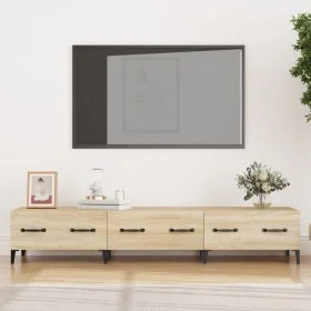 TV-Schrank aus Sonoma-Eichensperrholz, 150 x 34,5 x 30 cm von vidaXL, TV-Möbel - Ref: Foro24-812648, Preis: 79,71 €, Rabatt: %