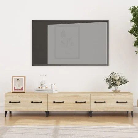 TV-Schrank aus Sonoma-Eichensperrholz, 150 x 34,5 x 30 cm von vidaXL, TV-Möbel - Ref: Foro24-812648, Preis: 79,71 €, Rabatt: %