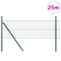 Juego de Cercas Set de 2 Gris Metal, Plástico 25 x 0.5 m | Foro24.es | Tu tienda online para hogar, jardín y más Foro24.es