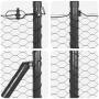 Conjunto de Cercas Set de 2 Gris Acero Galvanizado 25 x 0.5 m by , fence posts - Ref: Foro24-3352802, Price: 71,95 €, Discoun...