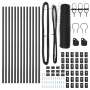 Set de Vallas Set de 2 Gris Metal Grande Duradero von , Zaunpfosten - Ref: Foro24-3352804, Preis: 70,49 €, Rabatt: %