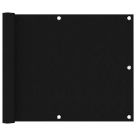 Toldo para balcón de tela oxford negro 75x300 cm Toldo para balcón de tela oxford negro 75x300 cm