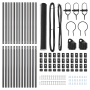 Juego de Cercas Set de 2 Gris Acero Tamaño de malla de 25 x 1.2 m | Foro24.es | Tu tienda online para hogar, jardín y más Foro24.es
