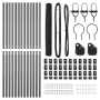 Juego de Cercas Set de 2 Gris Metal 25 x 1.2 m Duradero | Foro24.es | Tu tienda online para hogar, jardín y más Foro24.es