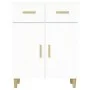 Weißes Sperrholz-Sideboard 69,5 x 34 x 89 cm von vidaXL, Sideboards - Ref: Foro24-812186, Preis: 99,16 €, Rabatt: %