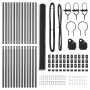 Set de Cercas Juego de 2 Gris Acero 25 x 1.5 m Duradero | Foro24.es | Tu tienda online para hogar, jardín y más Foro24.es
