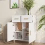 Weißes Sperrholz-Sideboard 69,5 x 34 x 89 cm von vidaXL, Sideboards - Ref: Foro24-812186, Preis: 99,16 €, Rabatt: %