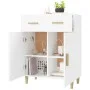Weißes Sperrholz-Sideboard 69,5 x 34 x 89 cm von vidaXL, Sideboards - Ref: Foro24-812186, Preis: 99,16 €, Rabatt: %