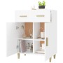 Weißes Sperrholz-Sideboard 69,5 x 34 x 89 cm von vidaXL, Sideboards - Ref: Foro24-812186, Preis: 100,59 €, Rabatt: %