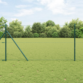 Valla Hexagonal Gris 1x50 m Acero