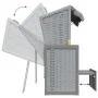 Strandkorb beach chair with gray wood synthetic rattan canopy by vidaXL, Loungers - Ref: Foro24-318650, Price: 269,43 €, Disc...