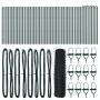 Cerca Hexagonal Gris 0.8x100 m Acero by , fence posts - Ref: Foro24-3352884, Price: 300,31 €, Discount: %