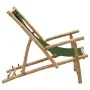 Strandkorb aus Bambus und grünem Segeltuch von vidaXL, Gartenstühle - Ref: Foro24-318598, Preis: 76,96 €, Rabatt: %