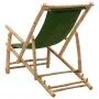 Strandkorb aus Bambus und grünem Segeltuch von vidaXL, Gartenstühle - Ref: Foro24-318598, Preis: 76,96 €, Rabatt: %