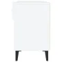 Schuhschrank aus Sperrholz weiß glänzend 102x35x55 cm von vidaXL, Schuhregale und Schuhorganisatoren - Ref: Foro24-812831, Pr...