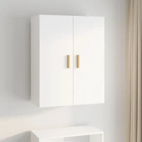 Glossy white wall-mounted hanging cabinet 69.5x34x90 cm by vidaXL, Sideboards - Ref: Foro24-812264, Price: 82,32 €, Discount: %