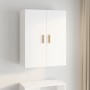 Glossy white wall-mounted hanging cabinet 69.5x34x90 cm by vidaXL, Sideboards - Ref: Foro24-812264, Price: 86,25 €, Discount: %