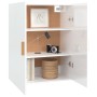 Glänzend weißer Hängeschrank 69,5x34x90 cm von vidaXL, Sideboards - Ref: Foro24-812264, Preis: 86,36 €, Rabatt: %