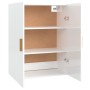 Glänzend weißer Hängeschrank 69,5x34x90 cm von vidaXL, Sideboards - Ref: Foro24-812264, Preis: 86,36 €, Rabatt: %