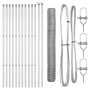 Cerca Hexagonal con 13 Postes Plateados 1x25 m Acero Galvanizado von , Zaunpfosten - Ref: Foro24-3352956, Preis: 93,19 €, Rab...