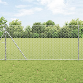 Conjunto de Cercas Set de 2 Acero galvanizado 25 x 1.2 m by , fence posts - Ref: Foro24-3352959, Price: 102,40 €, Discount: %