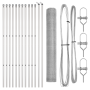 Conjunto de Cercas Set de 2 Acero galvanizado 25 x 1.2 m by , fence posts - Ref: Foro24-3352959, Price: 102,40 €, Discount: %