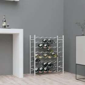 White metal wine rack for 48 bottles by vidaXL, Wine racks - Ref: Foro24-340908, Price: 84,85 €, Discount: %