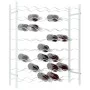 White metal wine rack for 48 bottles by vidaXL, Wine racks - Ref: Foro24-340908, Price: 84,85 €, Discount: %