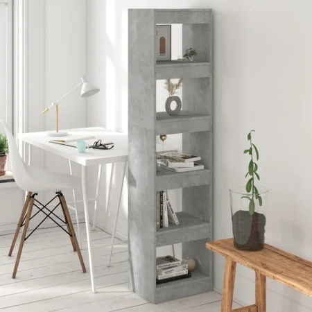 Estantería/divisor de espacios gris hormigón 40x30x166 cm de vidaXL, Librerías y estanterías - Ref: Foro24-811632, Precio: 65...