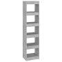Estantería/divisor de espacios gris hormigón 40x30x166 cm de vidaXL, Librerías y estanterías - Ref: Foro24-811632, Precio: 65...