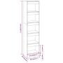 Betongraues Regal/Raumteiler 40x30x166 cm von vidaXL, Bücherregale und Regale - Ref: Foro24-811632, Preis: 66,79 €, Rabatt: %
