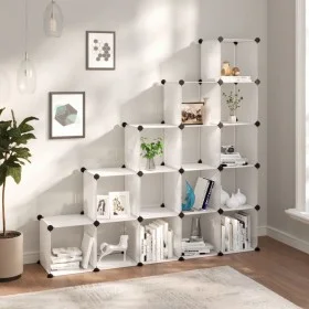 Cube shelving with 15 transparent PP compartments by vidaXL, Shoe racks and shoe organizers - Ref: Foro24-340549, Price: 65,2...