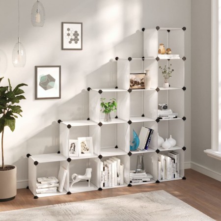 Cube shelving with 15 transparent PP compartments by vidaXL, Shoe racks and shoe organizers - Ref: Foro24-340549, Price: 66,4...