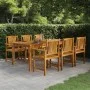 Gartentisch aus massivem Akazienholz, 200 x 100 x 74 cm von vidaXL, Gartentische - Ref: Foro24-318744, Preis: 214,79 €, Rabat...