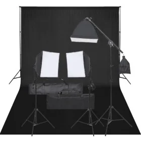 Fotostudio-Set mit Licht und Kulisse von vidaXL, Blitze und Studiobeleuchtung - Ref: Foro24-3094684, Preis: 246,19 €, Rabatt: %