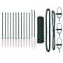 Conjunto de Cercas Juego de 2 Verde Bosque Metal, Plástico | Foro24.es | Tu tienda online para hogar, jardín y más Foro24.es
