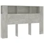 Mueble cabecero gris hormigón 160x18,5x104,5 cm de vidaXL, Cabeceros y pies de cama - Ref: Foro24-811938, Precio: 64,75 €, De...